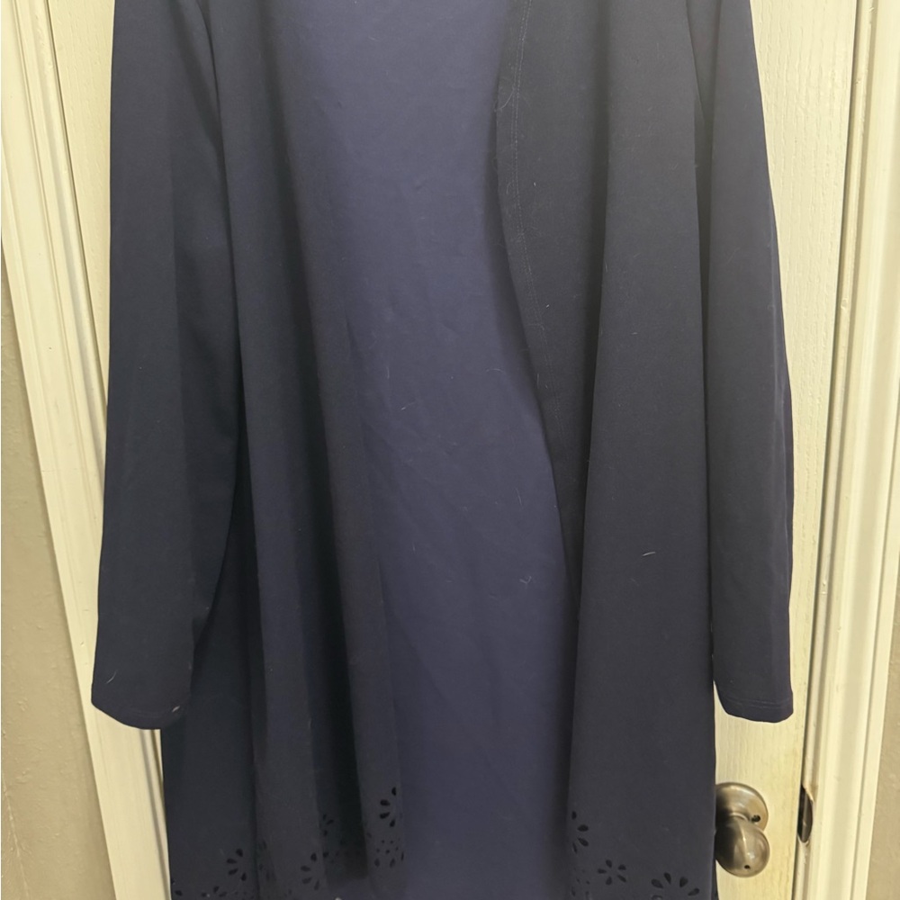 SHEIN Navy Long Sleeve Dress